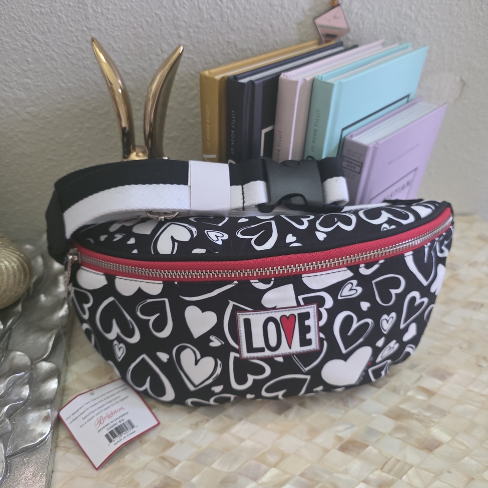 NEW BRIGHTON Endless Love Belt Bag Heart Pattern